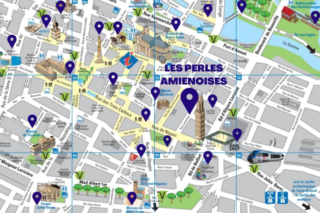Les Perles Amienoises ☆ White Pearl ☆ Hyper Centre ☆ Apartment Amiens Luaran gambar